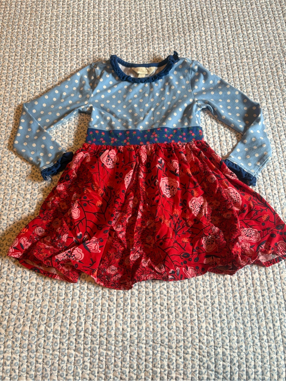 Matilda Jane Girls Polka Dot and Floral Dress 2